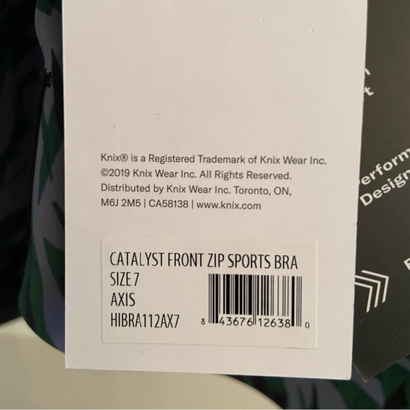 Knix Catalyst Front Zip Sports Bra 36DD 38DD 36E - Picture 10 of 11